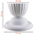 Plafonier Dinâmico Branco C/ Chapéu Recept. Porcelana Radial