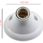 Plafonier Pisa Branco C/ Receptáculo De Porcelana Radial