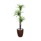 Planta Artificial Árvore Yucca 1,50m 3 Folhas Kit + Vaso S. M