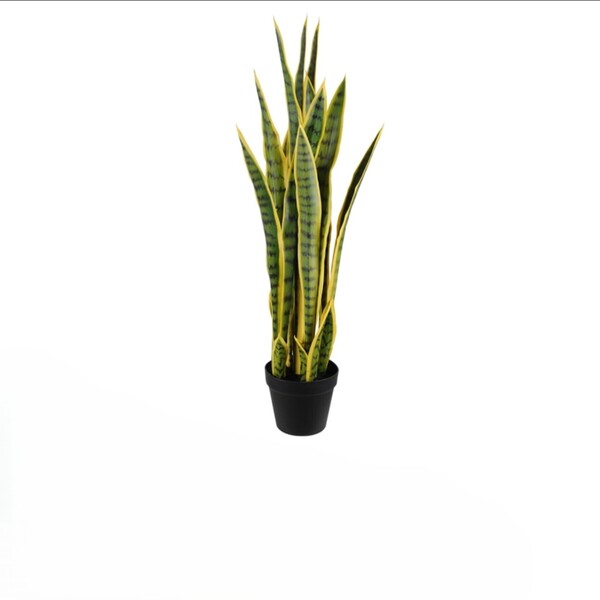 Planta Artificial Árvores Espada de São Jorge 90cm Verde Amarelo Florarte