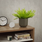 Planta Artificial Buquê Chifre de Veado Verde 37x20cm Grillo