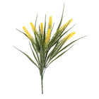 Planta Artificial Buquê Milho Flocado Amarelo 46x19cm Grillo