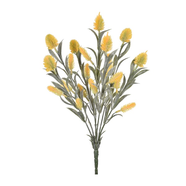 Planta Artificial Buquê Pinheiro Amarelo 40x5cm Grillo