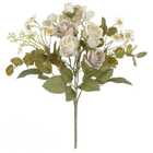 Planta Artificial Buqu Rosa 30cm Marrom Florarte