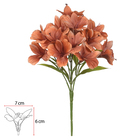 Planta Artificial Buquês Astromélia 34cm Ocre Florarte