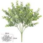 Planta Artificial Buquês Eucalipto 32cm Verde Florarte