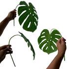 Planta Artificial Folha Flexível Costela De Adão 20 Unidades