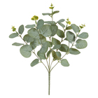 Planta Artificial Folhagem  Eucalipto Verde 35cm Florarte