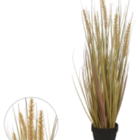 Planta Artificial Folhagem Grass C/pote Verde Outono 69cm