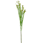 Planta Artificial Galho de Capim com Flor Verde 67cm Daeve
