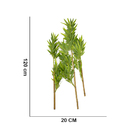 Planta Artificial Haste Bambu Real Toque X365 Verde 120 Cm F0