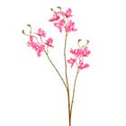 Planta Artificial Haste Flores 9cm Rosa Grillo