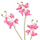 Planta Artificial Haste Flores 9cm Rosa Grillo