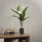 Planta Artificial Haste Lírio Tigre Creme 86x19cm Grillo