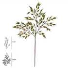 Planta Artificial Hastes Aveia 66cm Verde Florarte