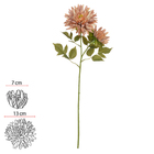 Planta Artificial Hastes Crisântemo 58cm Salmon Florarte