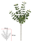 Planta Artificial Hastes Eucalipto 90cm Verde Florarte