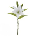 Planta Artificial Hastes Lírio 15cm Branco Florarte
