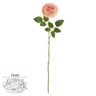 Planta Artificial Hastes Rosa 65cm Pessego Florarte