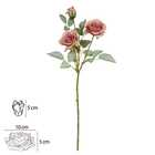 Planta Artificial Hastes Rosa 71cm Mauve Florarte