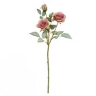 Planta Artificial Hastes Rosa 71cm Mauve Florarte