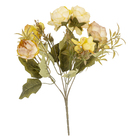 Planta Artificial Peônia Amarelo Outono 30cm Florarte