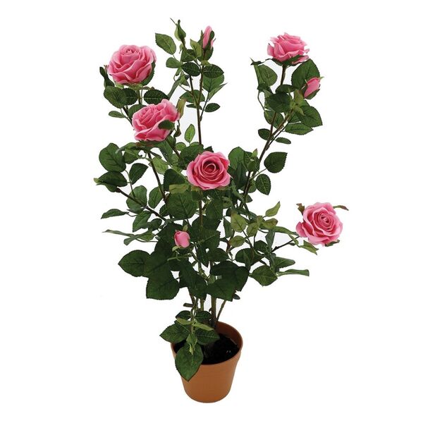Planta Artificial Roseira 47cm X 36cm X 88cm