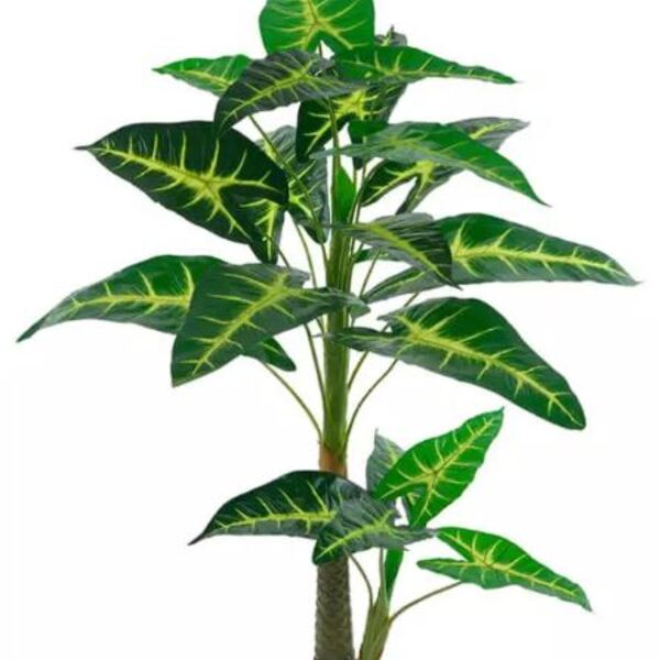 Planta Árvore Artificial Alocásia Verde 1,25m