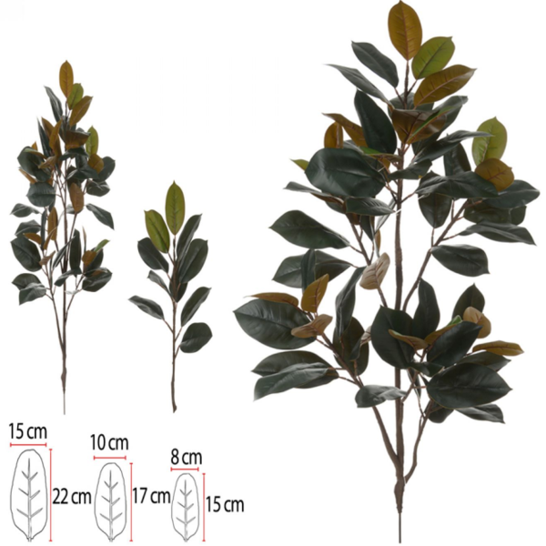 Planta Arvore Artificial Ficus Elastica Real Toque C/coat  X6