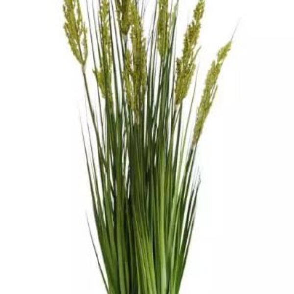 Planta Árvore Artificial Grass Grãos Verde Com Vaso 90cm