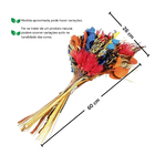 Planta Seca Buquê 4 Estações Multicolorido 60cm Pense Flores
