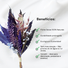 Planta Seca Buquê Mini Variado Roxo 25cm Pense Flores