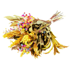 Planta Seca Buquê Primavera Amarelo 60cm Pense Flores