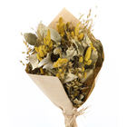 Planta Seca Buquê Variado Celosia Amarela Artesanal