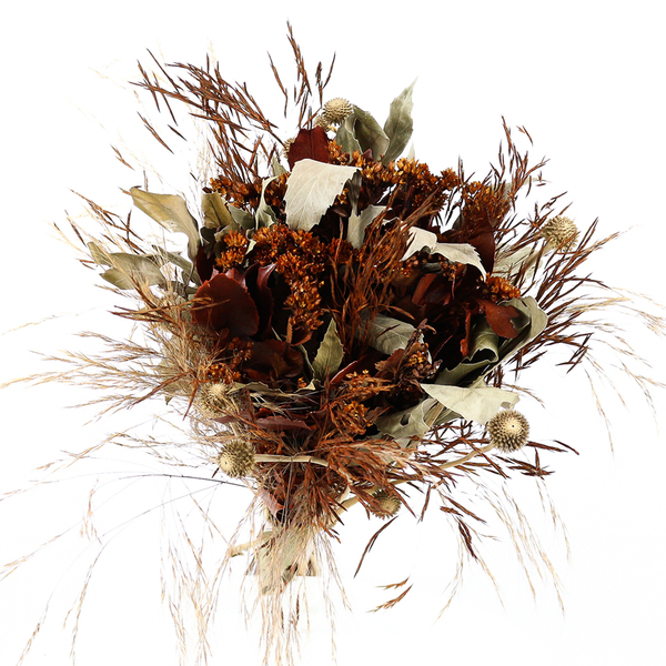 Planta Seca Buquê Variado Multicolorido Artesanal