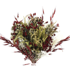 Planta Seca Buquê Variado Vermelho Artesanal