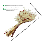 Planta Seca Buquê Vermelho 50cm Pense Flores