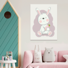 Plaquinha Decorativa Adesivada Coelho Baby