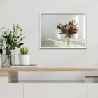 Plaquinha Decorativa Adesivada Flores Secas