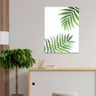 Plaquinha Decorativa Adesivada Folhas