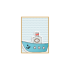 Plaquinha Decorativa Adesivada Infantil Barco