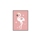 Plaquinha Decorativa Adesivada Infantil Flamingo