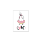 Plaquinha Decorativa Adesivada Infantil Unicorn Love
