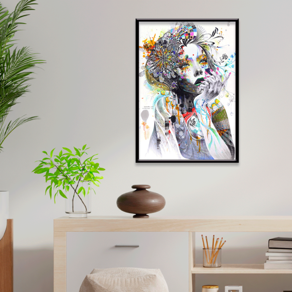 Plaquinha Decorativa Adesivada Mulher