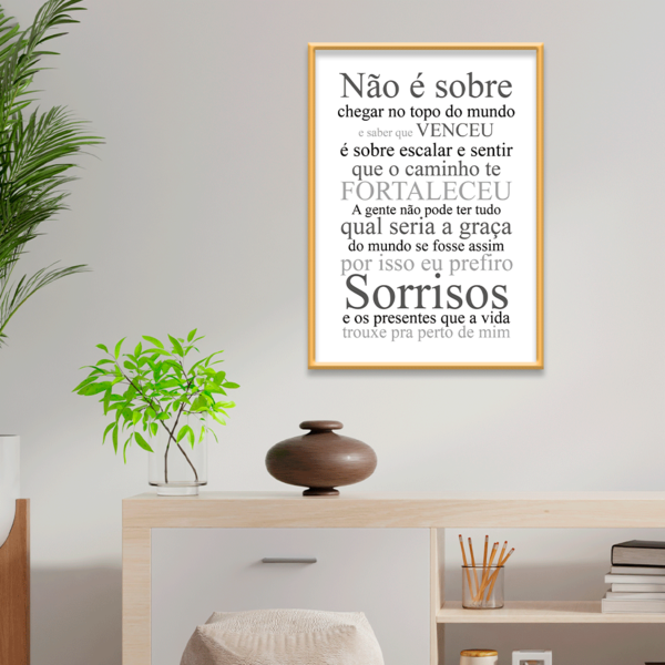 Plaquinha Decorativa Adesivada Não É Sobre