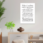 Plaquinha Decorativa Adesivada Não É Sobre