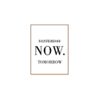 Plaquinha Decorativa Adesivada Now