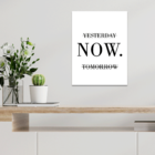 Plaquinha Decorativa Adesivada Now