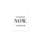 Plaquinha Decorativa Adesivada Now