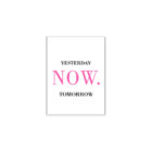 Plaquinha Decorativa Adesivada Now Pink